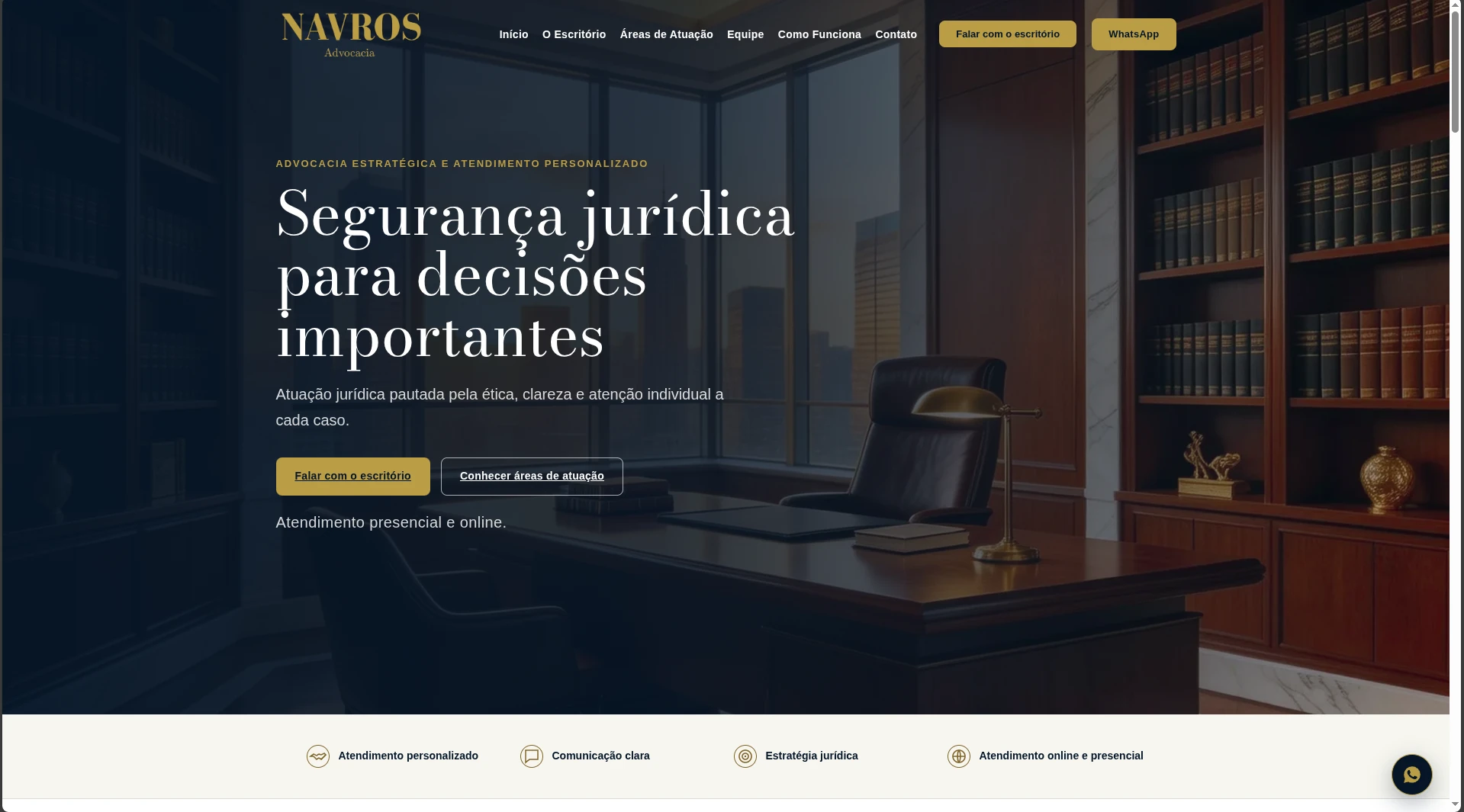 Projeto Navros Advocacia